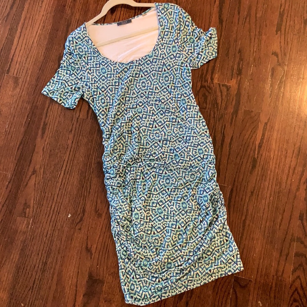 Tart Maternity Blue Green knee-length Dress